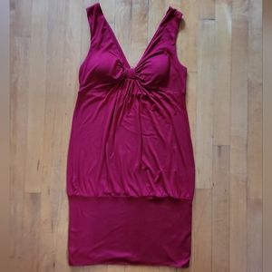 Red Cocktail Stretch Dress By Twenty-One Size Medium